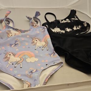 H&M Purple and Black Bodysuit Set